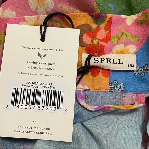 SPELL & THE GYPSY FREDA ROBE Duster Lolly Floral Boho Pockets NWT SIZE S/M. - Picture 8 of 11